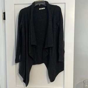 Grey open sweater.  Size M.